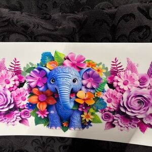 Set of 4 UVDTF Colorful Animal transfer stickers